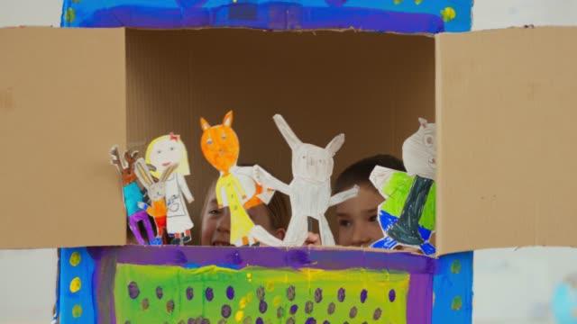 homemade puppet theatre