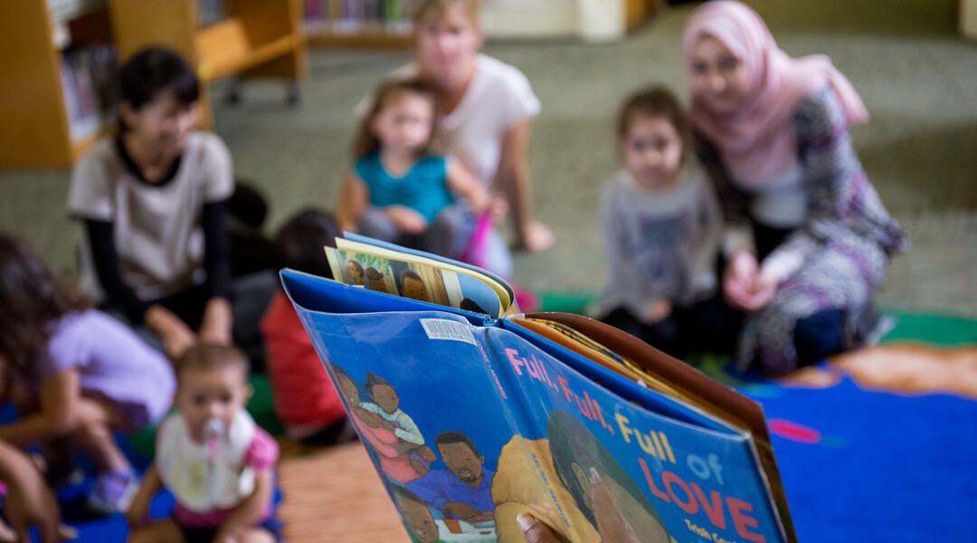 people listening to a storytime