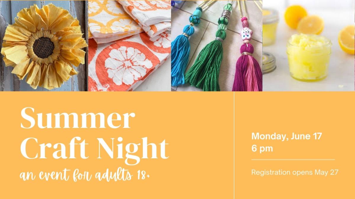 Information for craft night