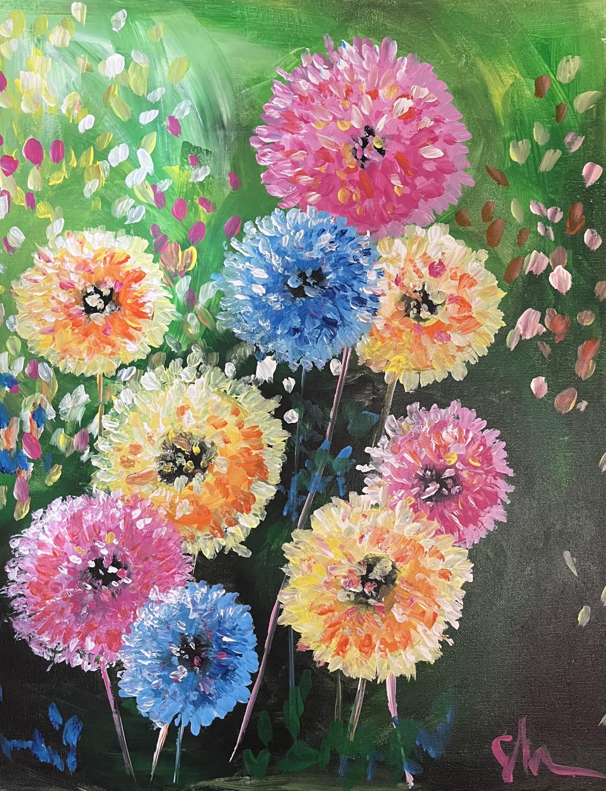 Dandelion Painting