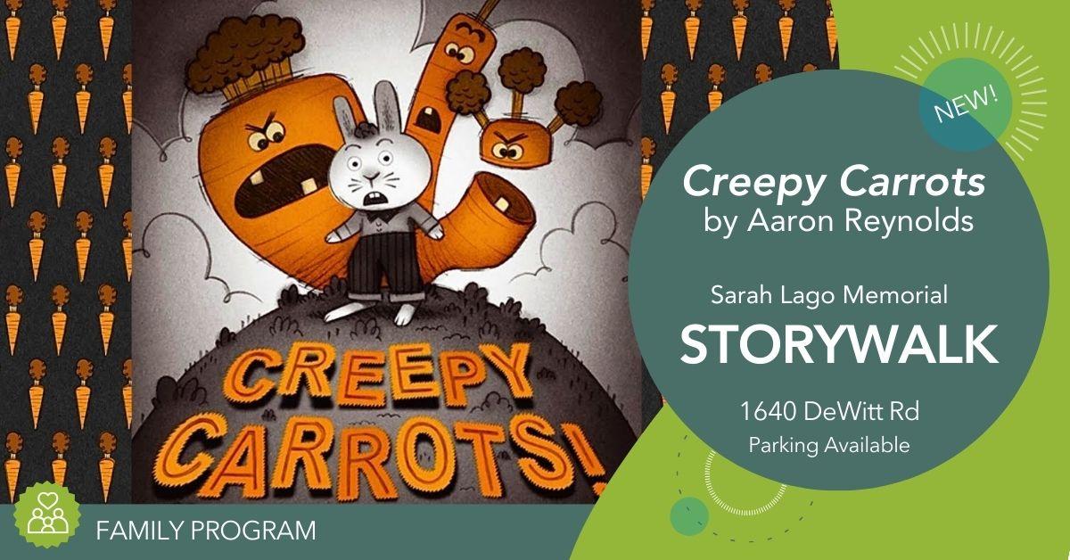 front page of a book called creepy carrots